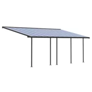 Palram - Canopia Sierra Patio Cover 3m x 7.3m - Grey Clear