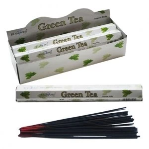 Green Tea (Pack Of 6) Stamford Hex Incense Sticks