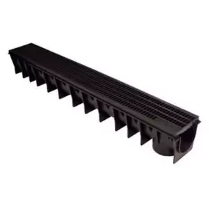 Clark Polypropylene Channel Drainage & Grate, (L)1M (W)142mm