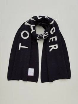 Tommy Hilfiger Logo Scarf - Black