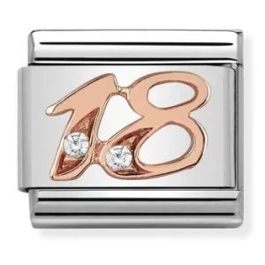 Nomination CLASSIC Rose Gold Number 18 Charm 430315/18