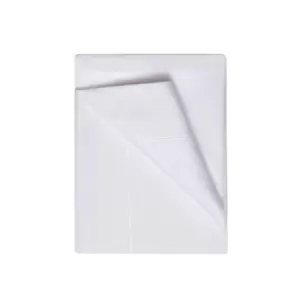 400 Thread Count Egyptian 100% Cotton Flat Bed Sheet White / Super King