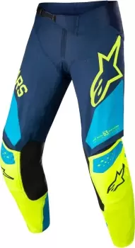 Alpinestars Techstar Factory Classic Motocross Pants, blue-yellow, Size 30, blue-yellow, Size 30