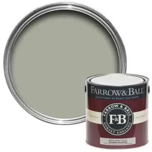 Farrow & Ball Modern Blue Gray No. 91 Matt Emulsion Paint, 2.5L