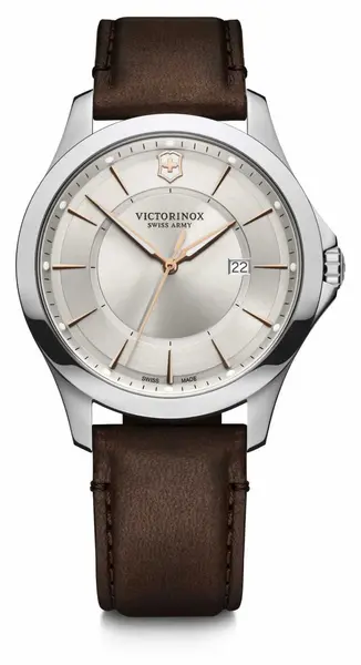 Victorinox 241907 Alliance Mens Brown Leather Strap Watch