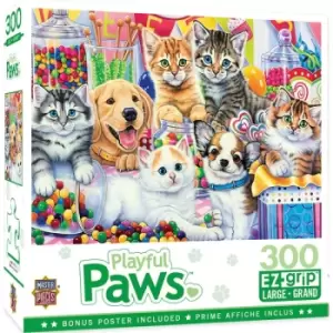 Masterpieces Puzzle Playful Paws Sweet Things Ez Grip Puzzle 300 piece jigsaw puzzle