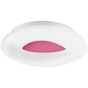 Merano - Island Integrated LED Semi Flush Light Pink Aluminium LED 38W 2280Lm 3000K