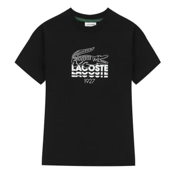 Lacoste Graphic Logo T-Shirt Junior - Black