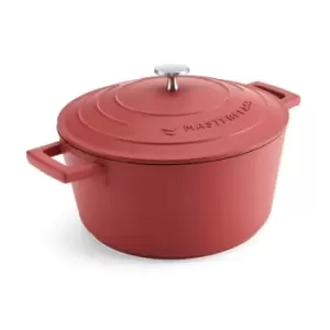 Red Cast Aluminium Casserole Dish, 4L