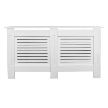 Horizontal White Radiator Cover - Large