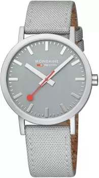 Mondaine Watch Classic Good Grey