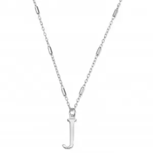 Iconic Initial J Silver Necklace SNCC4040J