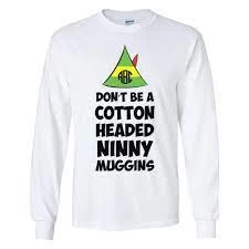 Elf Ninny Muggins Sweatshirt - White - XL