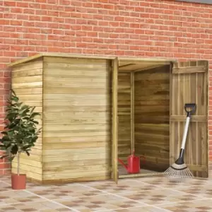 Garden Shed House Impregnated Pinewood 232x110x170cm - Brown - Vidaxl