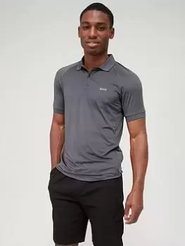 BOSS Pauletech Slim Fit Polo Shirt - Dark Grey, Size XL, Men