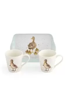 Lovely Mum Duck & Ducklings Mug and Tray Set