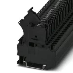 Phoenix Contact Black ST 4-HESILED 60 (5X20) Standard Din Rail Terminal, 0.08 4 mm, 0.08 6 mm, 60 V