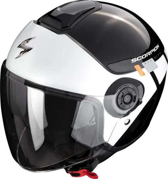 Scorpion Exo-City II Mall Metal Black-White-Silver Jet Helmet 2XL