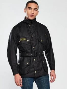 Barbour International Original Wax Jacket - Black, Size 2XL, Men