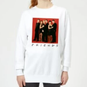 Friends Character Pose Womens Sweatshirt - White - 5XL