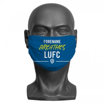 Personalised Leeds United FC Breathes Adult Face Mask