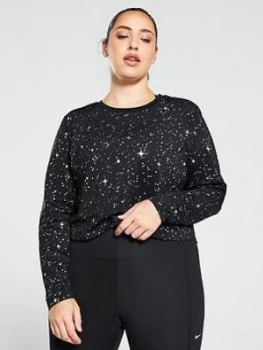 Nike Pro Starry Night Ls Top (Curve) - Black