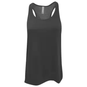 Bella Ladies/Womens Flowy Racerback Tank Top (XL) (Dark Heather)