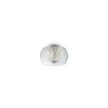 Ideal Lux Audi-61 - 8 Light Large Ceiling Flush Light Chrome, G9