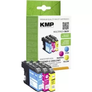 KMP Ink replaced Brother LC-225XLC, LC-225XLM, LC-225XLY Compatible Set Cyan, Magenta, Yellow B52V 1530,0050