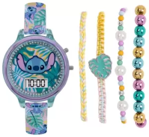 Disney Lilo and Stitch Digital Watch and Bracelet Set