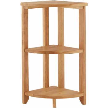 Premier Housewares - Shelving Unit Rubberwood Garage Shelves 3 Tier Storage Unit / Units Outdoor Shelving Shelf Storage Rack For Bathroom / Kitchen