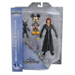 Kingdom Hearts Series 1 Action Figure Set 1 Mickey Mouse Axel & Shadow