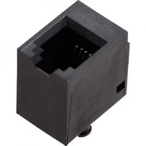 BEL Stewart Connectors 1410 4000 06 1410 4000 06 RJ10 Socket straight Black