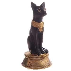 Small Black and Gold Bast Egyptian (Pack Of 6) Figurine