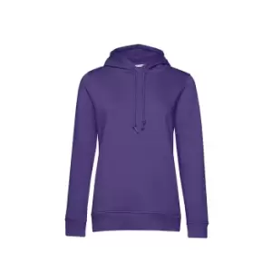 B&C Womens/Ladies Organic Hoodie (XXL) (Radiant Purple)