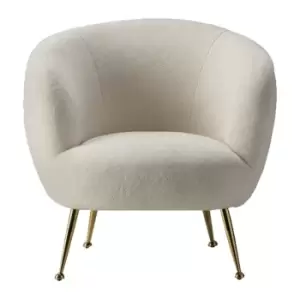 Crossland Grove Orleans Tub Chair Faux Sheepskin 790x750x750mm