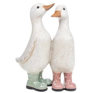 Davids Polka Dot Duckling Pair Ornament