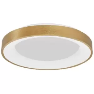 Merano - Bancroft 60cm Integrated LED Semi Flush Light Brushed Gold Aluminium LED 50W 3250Lm 3000K