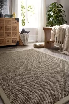 Sisal Rug Sage Green with Sage Green Border 200x290