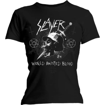 Slayer - Dagger Skull Womens X-Large T-Shirt - Black