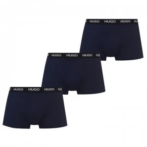 Hugo Boss 3 Pack Trunks Navy Size L Men