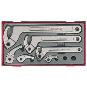 Teng TTHP08 Hook & Pin Wrench Set, 8 Piece