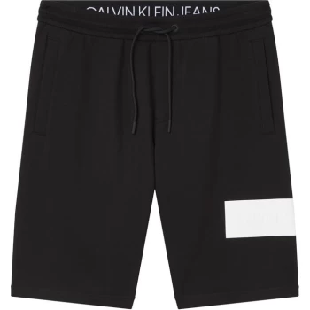 Calvin Klein Jeans Block Logo Shorts - CK Black