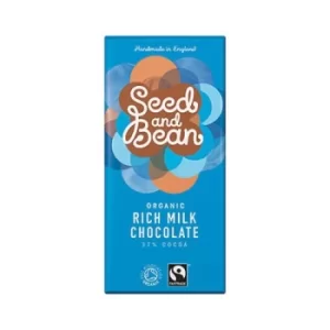 Seed & Bean Fairtrade Organic Milk Chocolate 100g