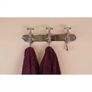 Towel Holder, Three Hooks With Tap Desgin