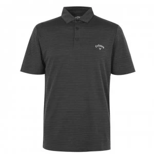 Callaway Herringbone Golf Polo Shirt Mens - Black