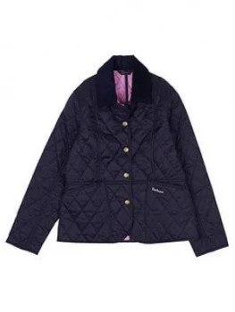 Barbour Girls Liddesdale Quilt Coat - Navy, Size 14-15 Years, Women