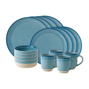 Royal Doulton Ellen DeGeneres Polar Blue 16 Piece Set Blue