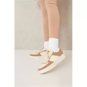 I Saw It First Brown Lace Up Flatform Trainers - Brown