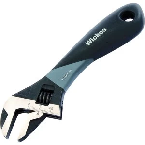 Wickes Smooth Grip Adjustable Wrench - 6in